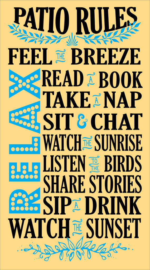 SIGN Design - Patio Rules – Two Sisters DIY