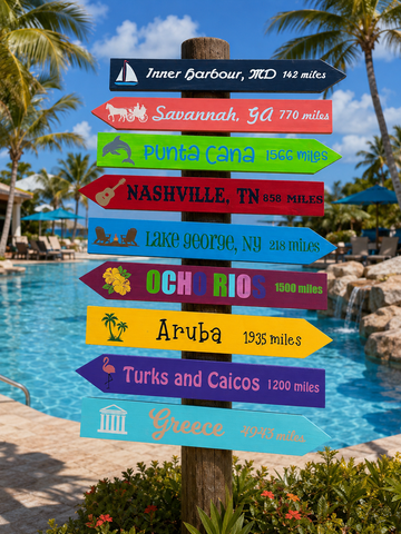 SIGN - Custom directional arrow sign