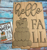RTS - Hello Fall Door Hanger and DIY Kit