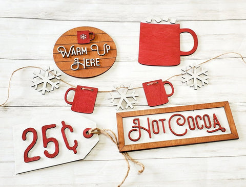 DIY - Christmas Hor Cocoa Tiered tray DIY Box