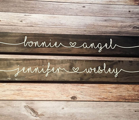 SIGN Design - Names with Heart