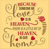 SIGN - Because some we Love is in Heaven
