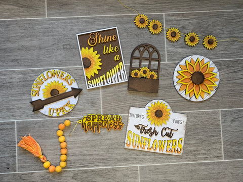 DIY - Sunflower Tiered tray DIY Box
