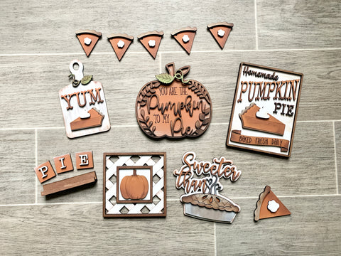 DIY - Pumpkin Pie Tiered tray DIY Box