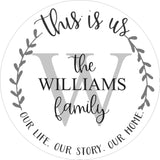 SIGN Design - This Is Us Family Name Round