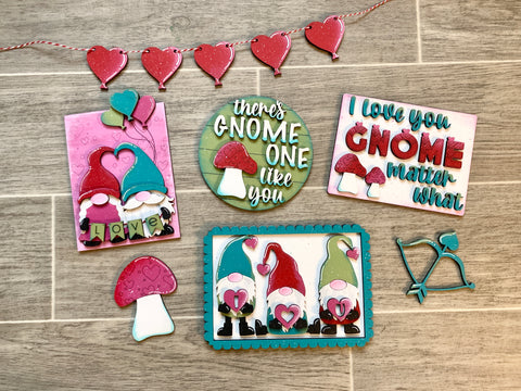 DIY - Pop Up Valentine Gnome Tiered tray DIY Box