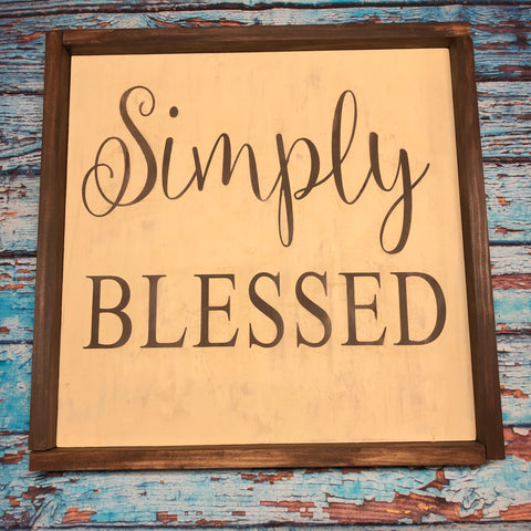 SIGN Design - Simply blessed