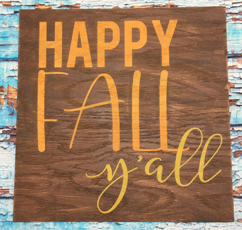 SIGN - Happy Fall Yall