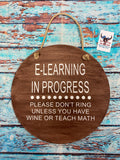 RTS - E-Learning Round Door Hanger