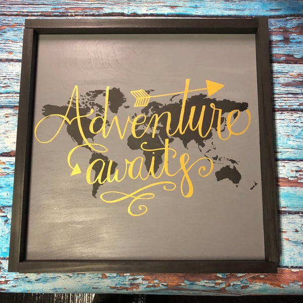 SIGN - Adventure Awaits World – Two Sisters DIY