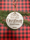 RTS - First Christmas together ornament