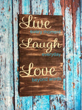 SIGN Design - Live Laugh Love