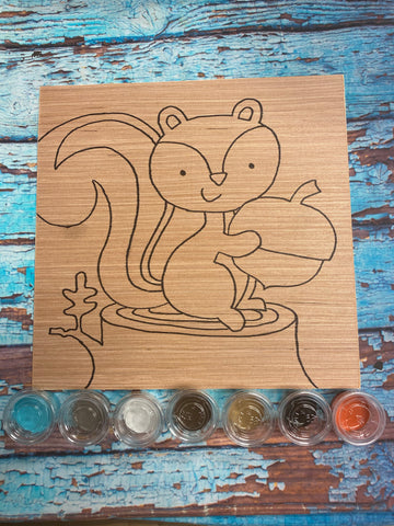 DIY - Fall Paint at Home Kit - Nutty Squirrel