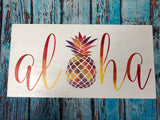 SIGN Design - Aloha with pineapple
