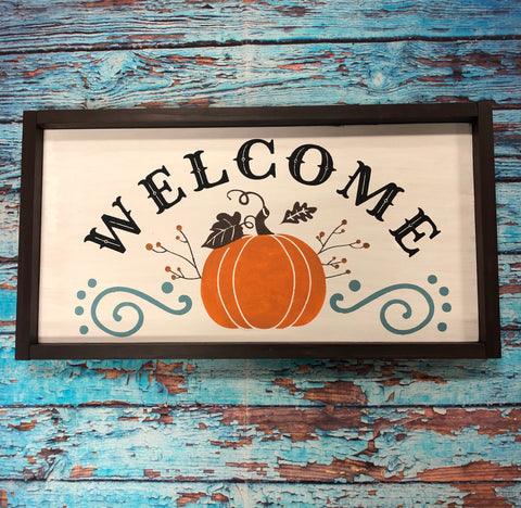 SIGN - Fall- Welcome Pumpkin